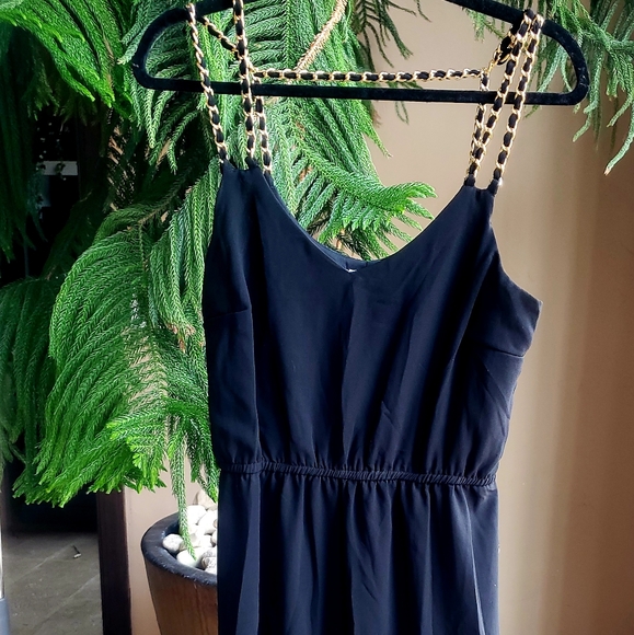 Dizzire Braided Chain Maxi Dress Sz M - Picture 1 of 3